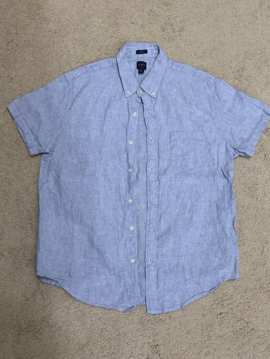 J. Crew Other - J. Crew Pale Blue Linen Shirt